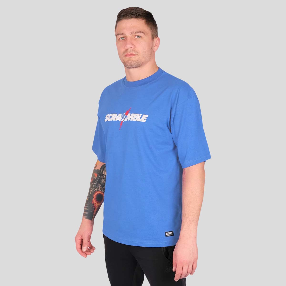 Scramble niemals sterben T-Shirt blau