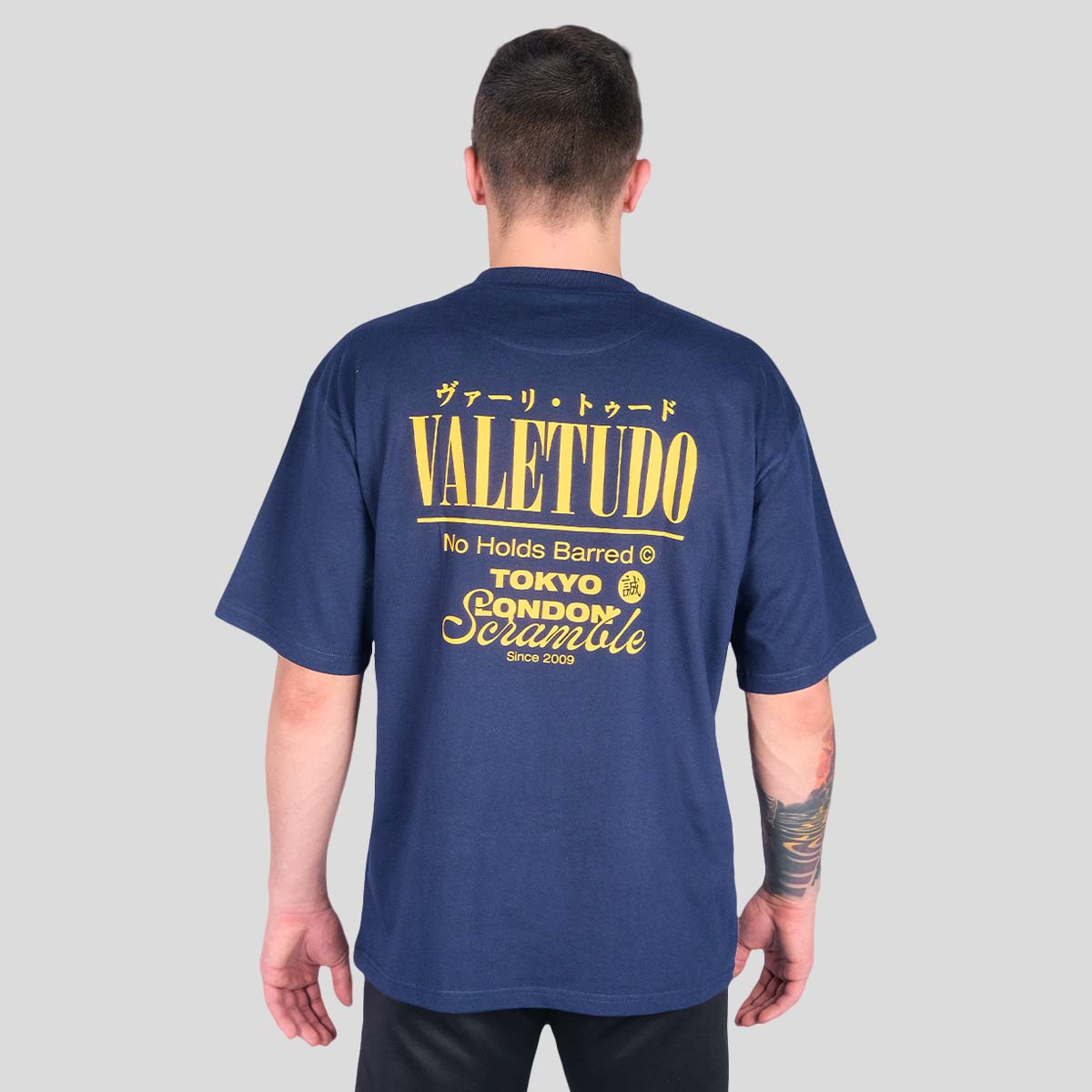 Scramble Vale Tudo Kurzarm T-Shirt Navy