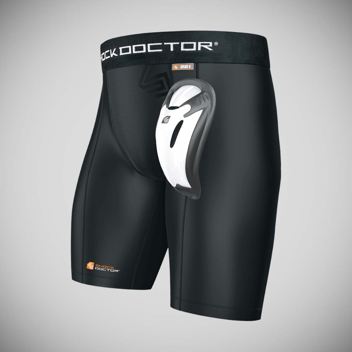 Shock Doctor Youth Core Compression Short/Bioflex Cup Black