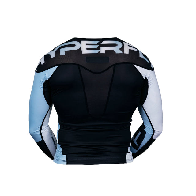 Hyperfly Supreme Edge Long Sleeve Rash Guard Silver