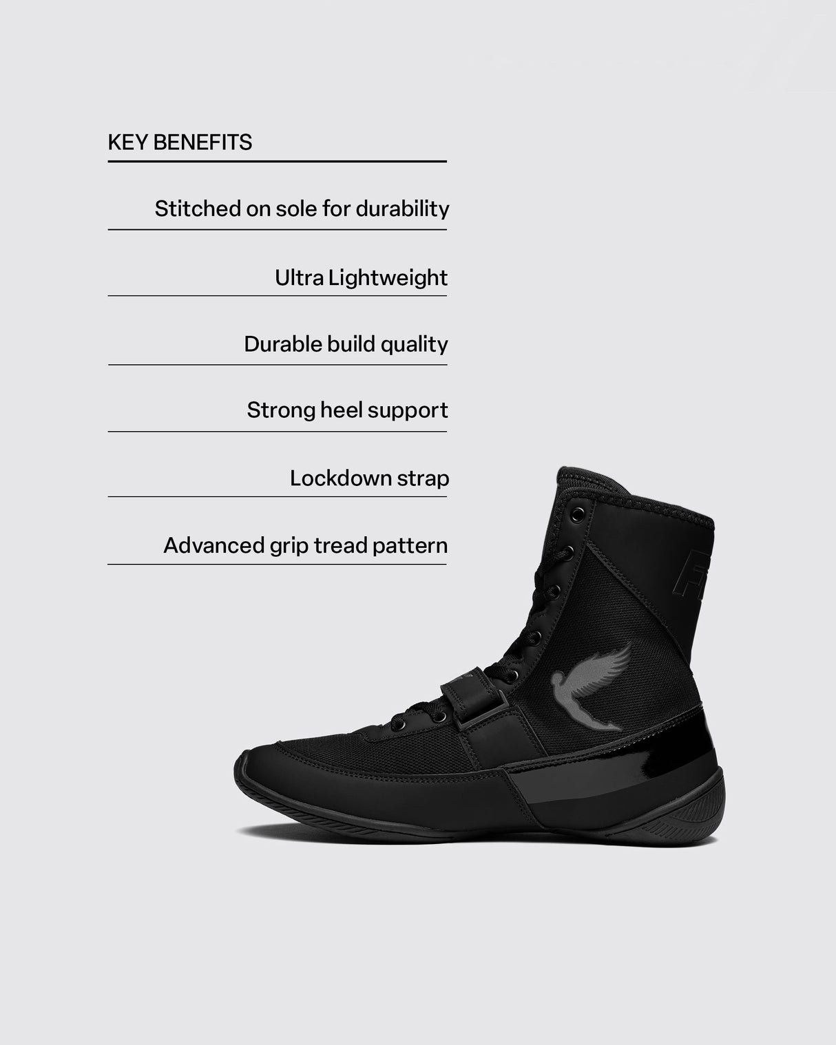 Fly Kids Storm 2 Boxing Boots Black