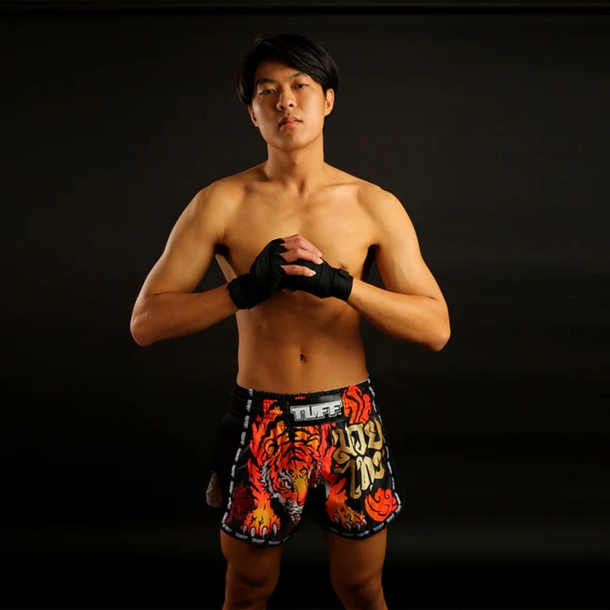 Tuff Sport MRS303复古风格黑色残酷老虎妈妈泰国短裤