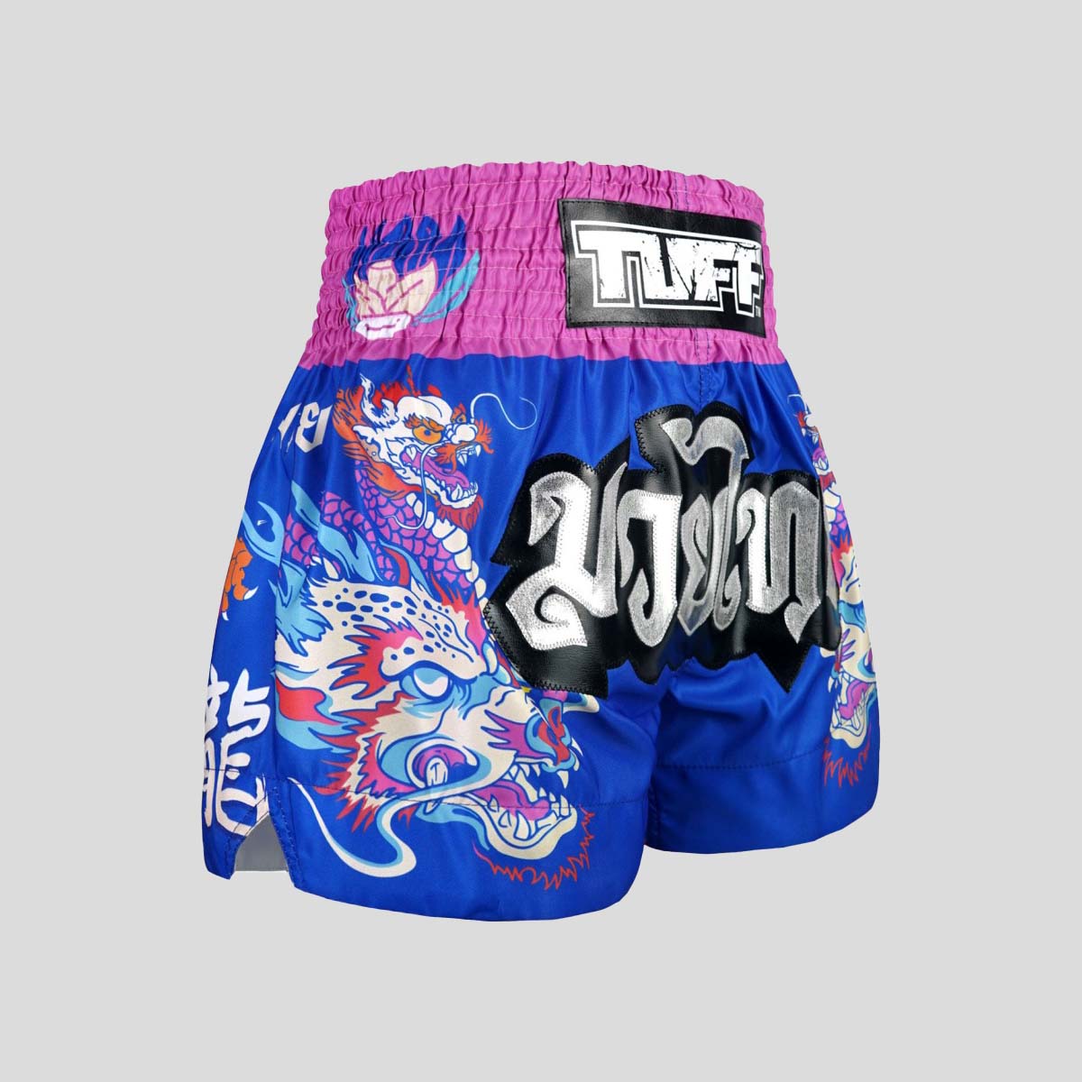 Tuff Sport MS686 Dragonforce Muay Thai Shorts Blue/Pink