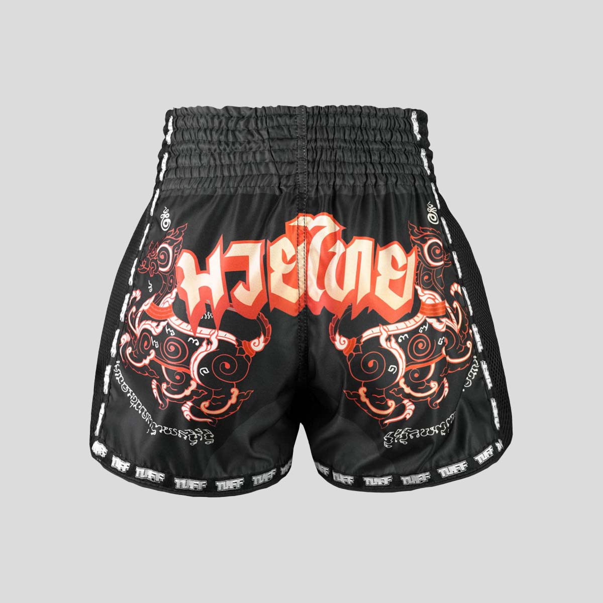 Tuff Sport MSC102 Hanuman Flying Muay Thai Shorts Black