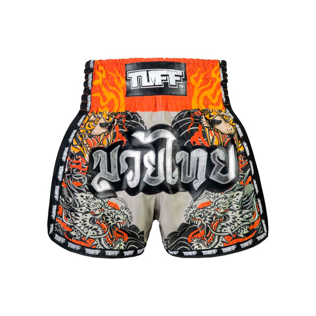 TUFF Sport MSC106 The Japanese Yin-Yang Muay Thai Shorts Orange