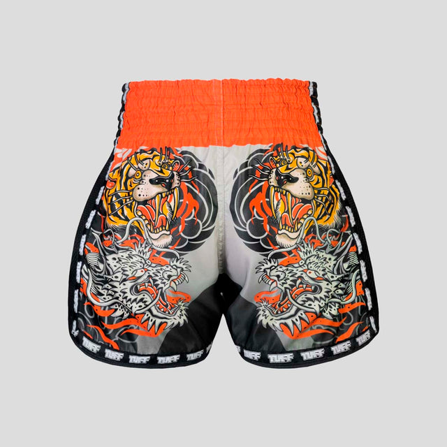 TUFF Sport MSC106 The Japanese Yin-Yang Muay Thai Shorts Orange