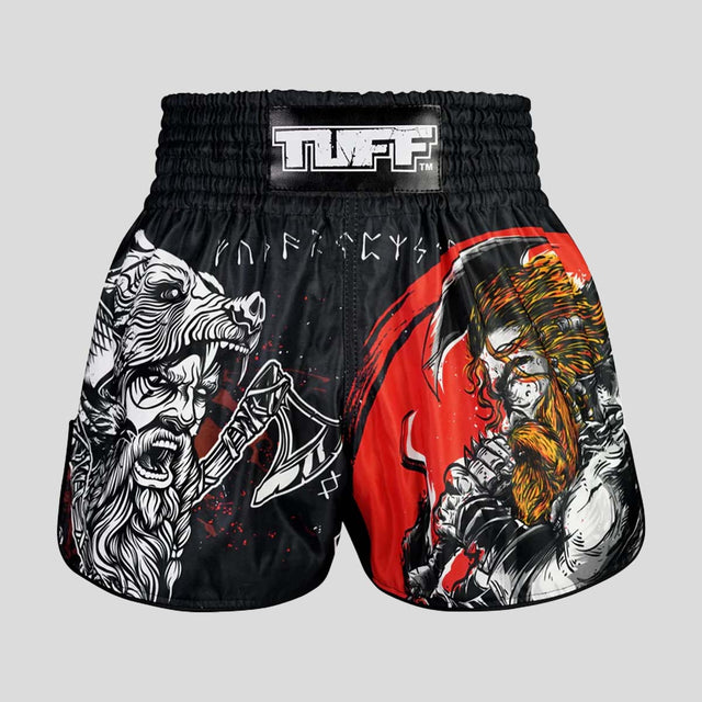 TUFF Sport RMS121 High-Cut Retro The Barbarian Muay Thai Shorts