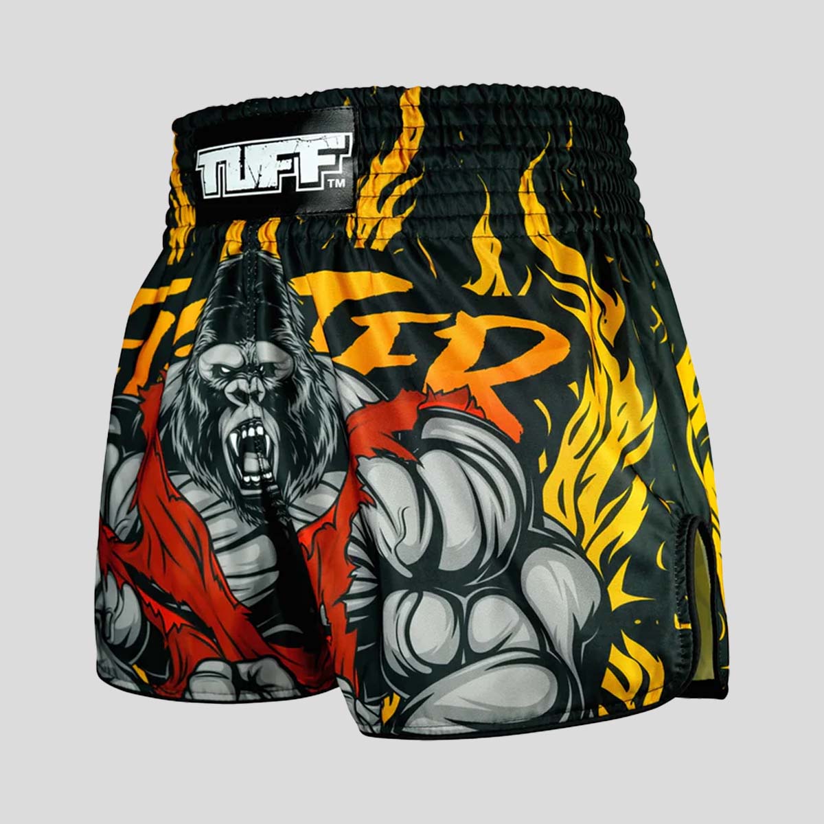 TUFF Sport RMS122 Wysokie retro gigantyczne bestia Muay Thai Shorts