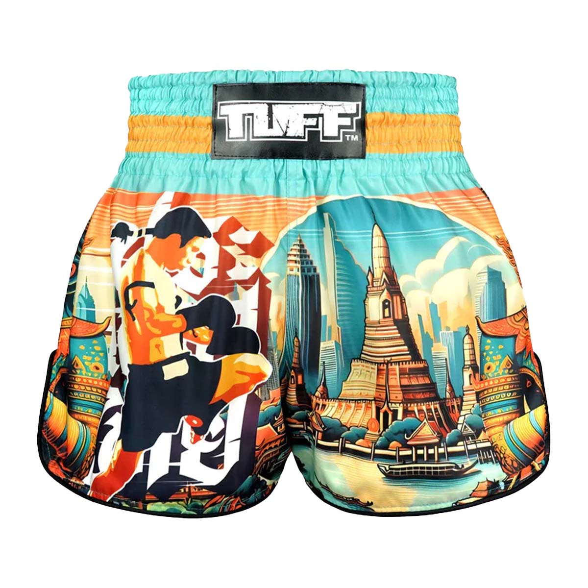 Tuff Sport RMS128 Wysokie retro spuściznę Tajlandii Muay Thai Shorts