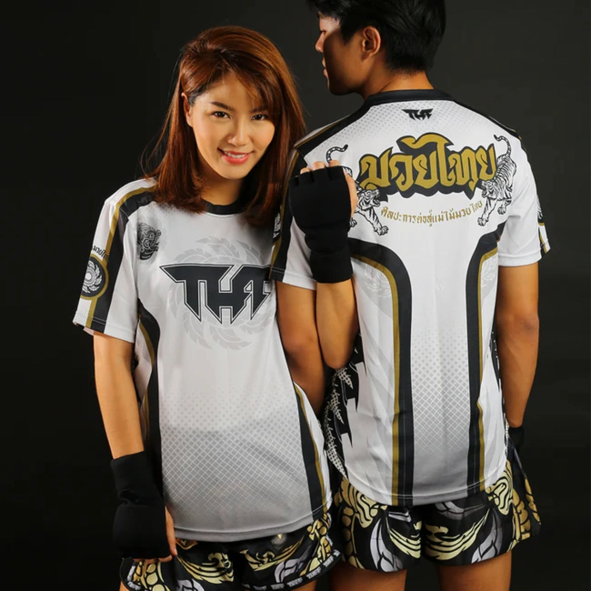 TUFF Sport White Rowel with Double Hanuman Head T-Shirt