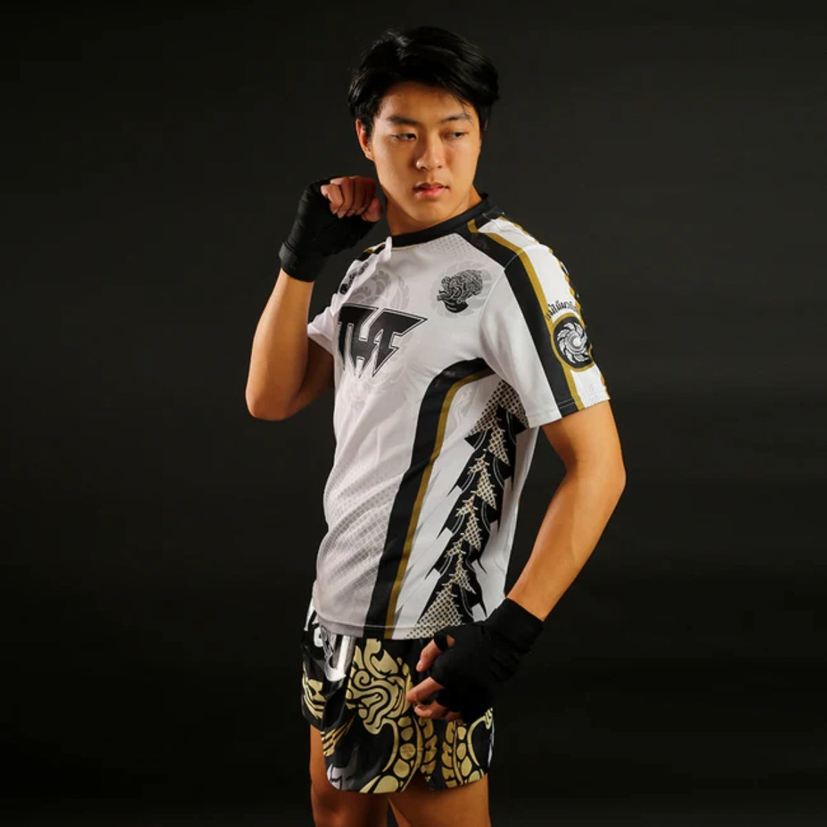 TUFF Sport White Rowel with Double Hanuman Head T-Shirt