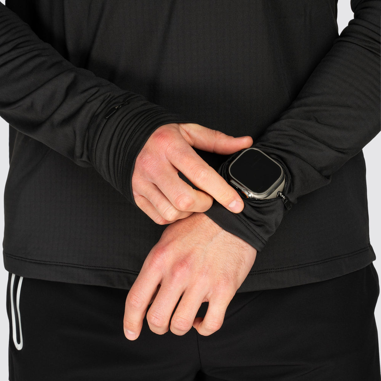 Fly Tempo 1/4 Zip Light Weight Running Top Black