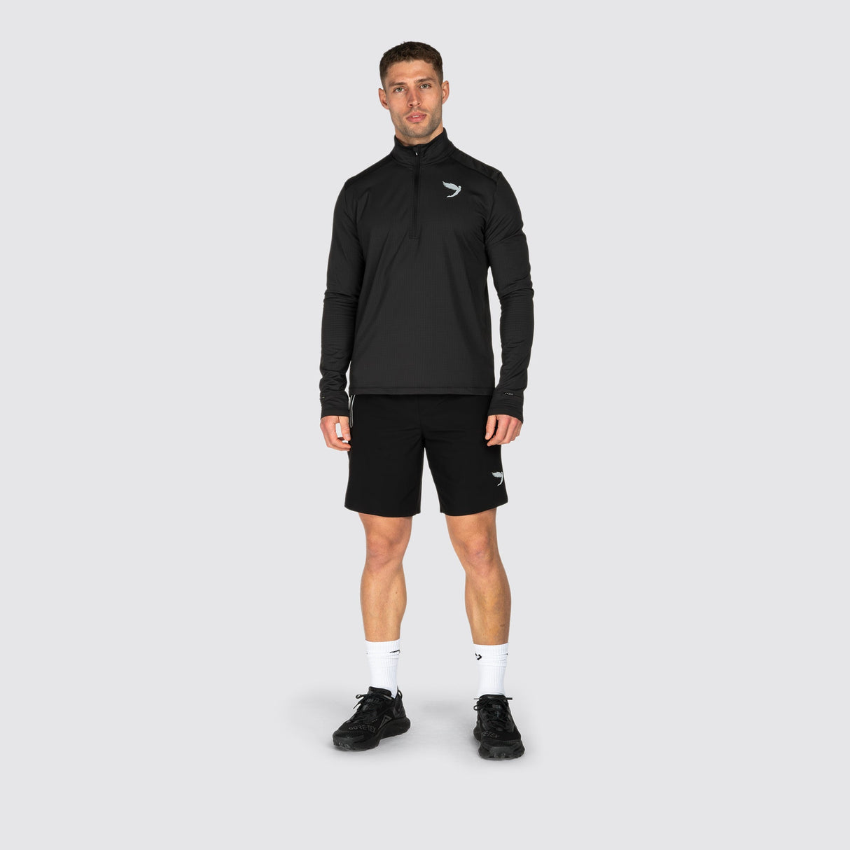 Fly Tempo 1/4 Zip Light Weight Running Top Black