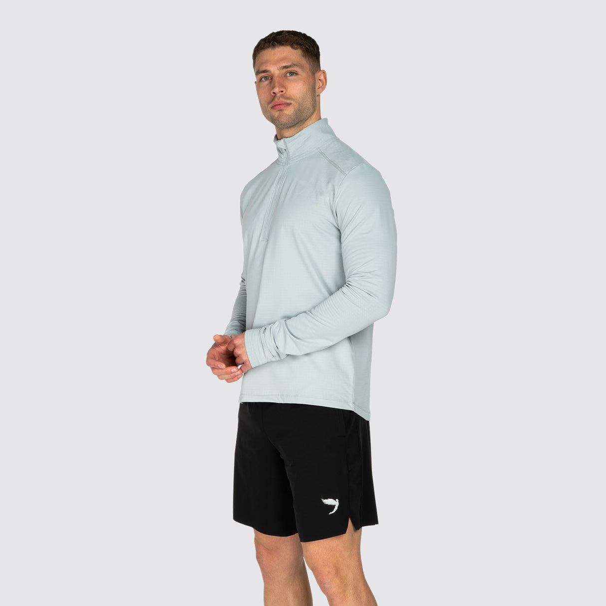 Fly Tempo 1/4 Zip Light Weight Running Top Grey