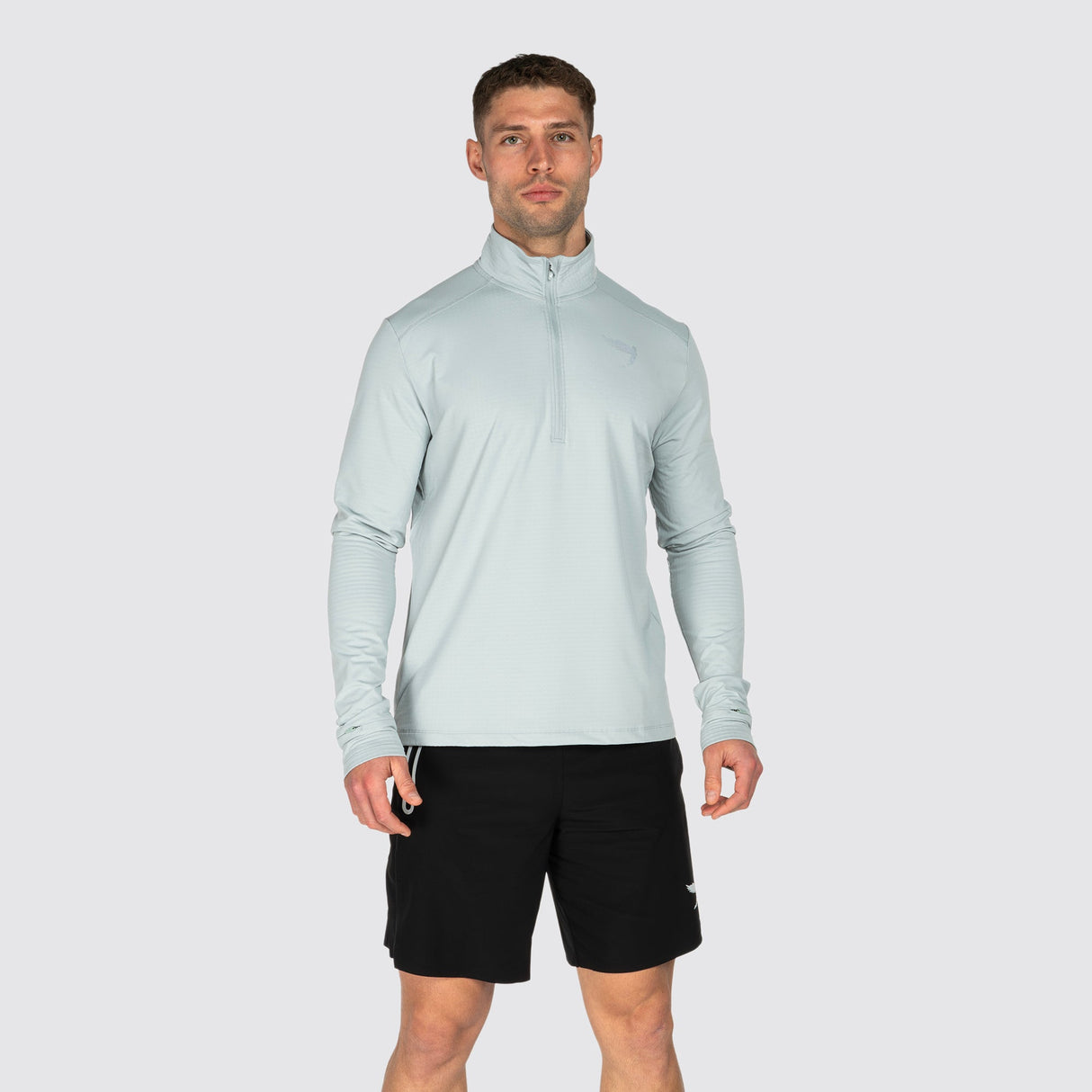 Fly Tempo 1/4 Zip Light Weight Running Top Grey