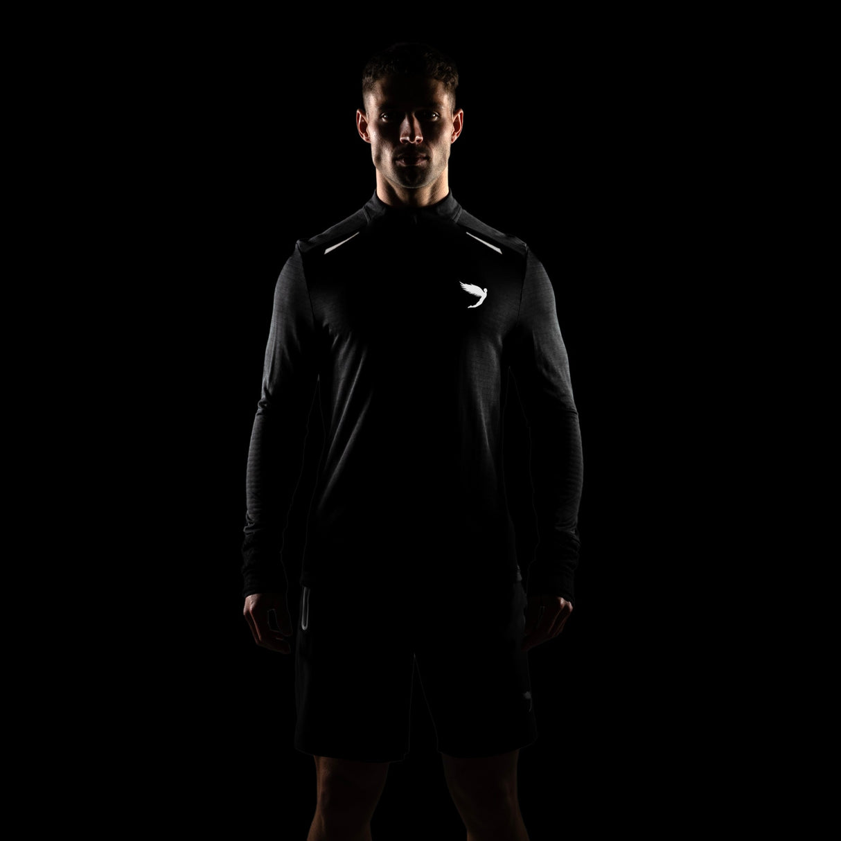 Fly Tempo 1/4 Zip Warm Weight Running Top Black