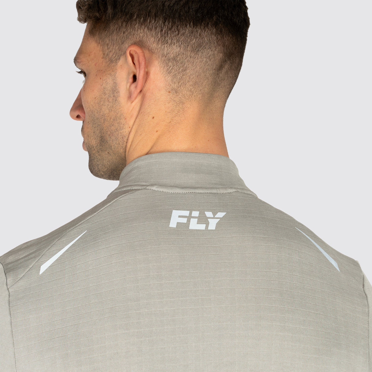 Fly Tempo 1/4 Zip Warm Weight Running Top Grey