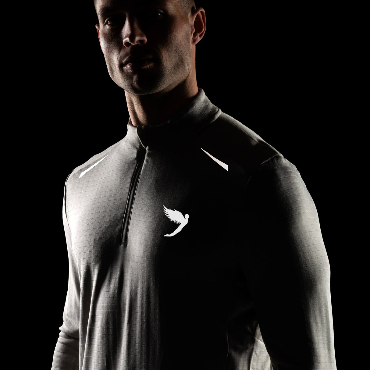 Fly Tempo 1/4 Zip Warm Weight Running Top Grey