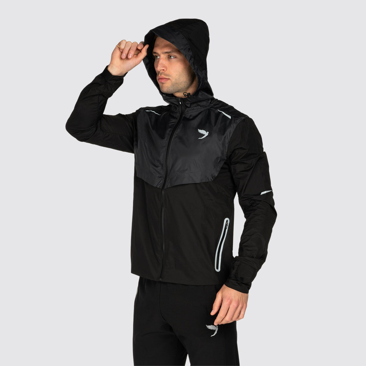 Fly Tempo Running Windbreaker Black