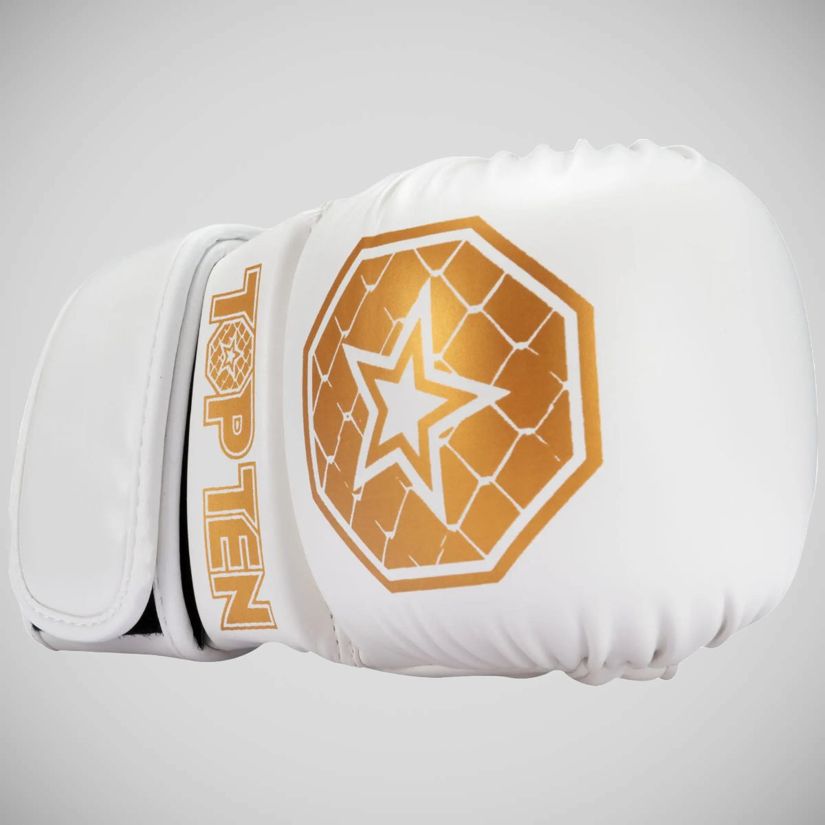 Top Ten Anwärter MMA Sparring Handschuhe Weiß/Gold