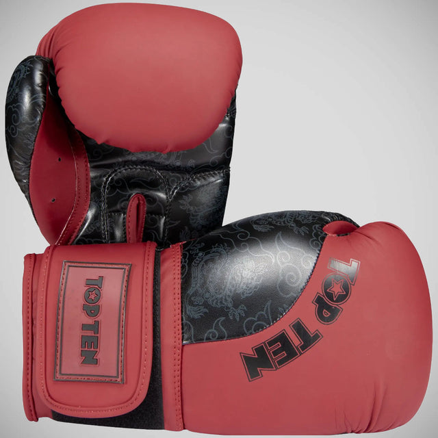 Top Ten Dragon Boxing Gloves Red/Black