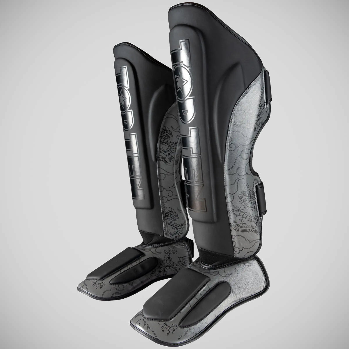 Top Ten Drachenschienbein und Intellschutz schwarz/grau