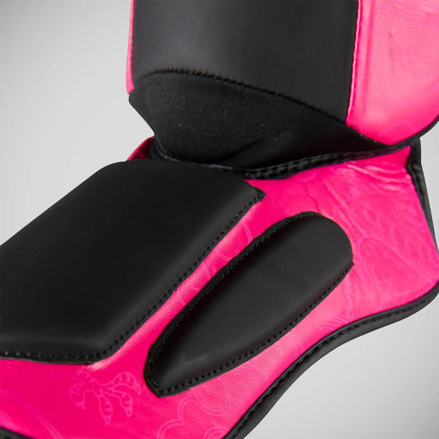 Top Ten Dragon Shin and Instep Guard Black/Pink