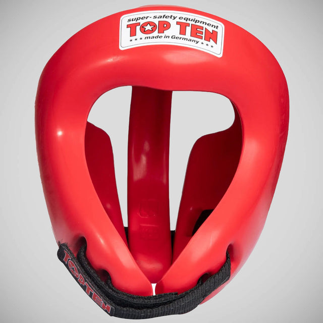 Top Ten Fight Head Guard Red