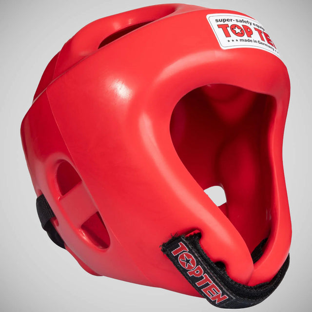 Top Ten Fight Head Guard Red