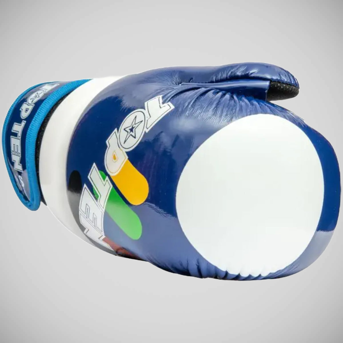 Top dez blocos brilhantes ITF Pointfighter luvas azul