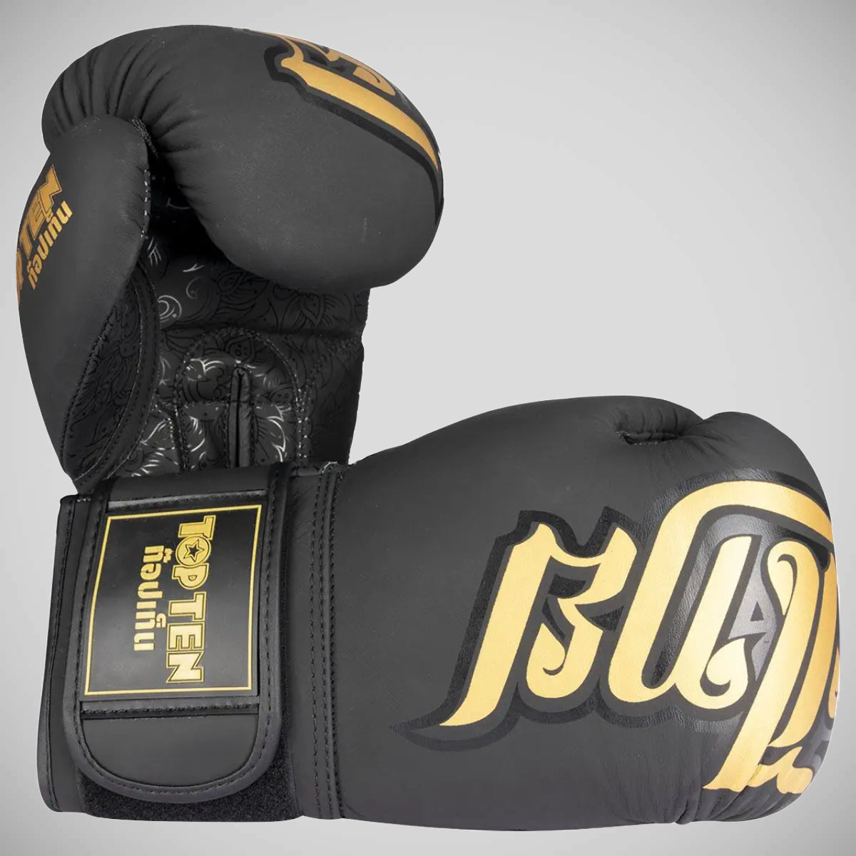 Top Ten Nong Han Boxing Gloves Black/Gold
