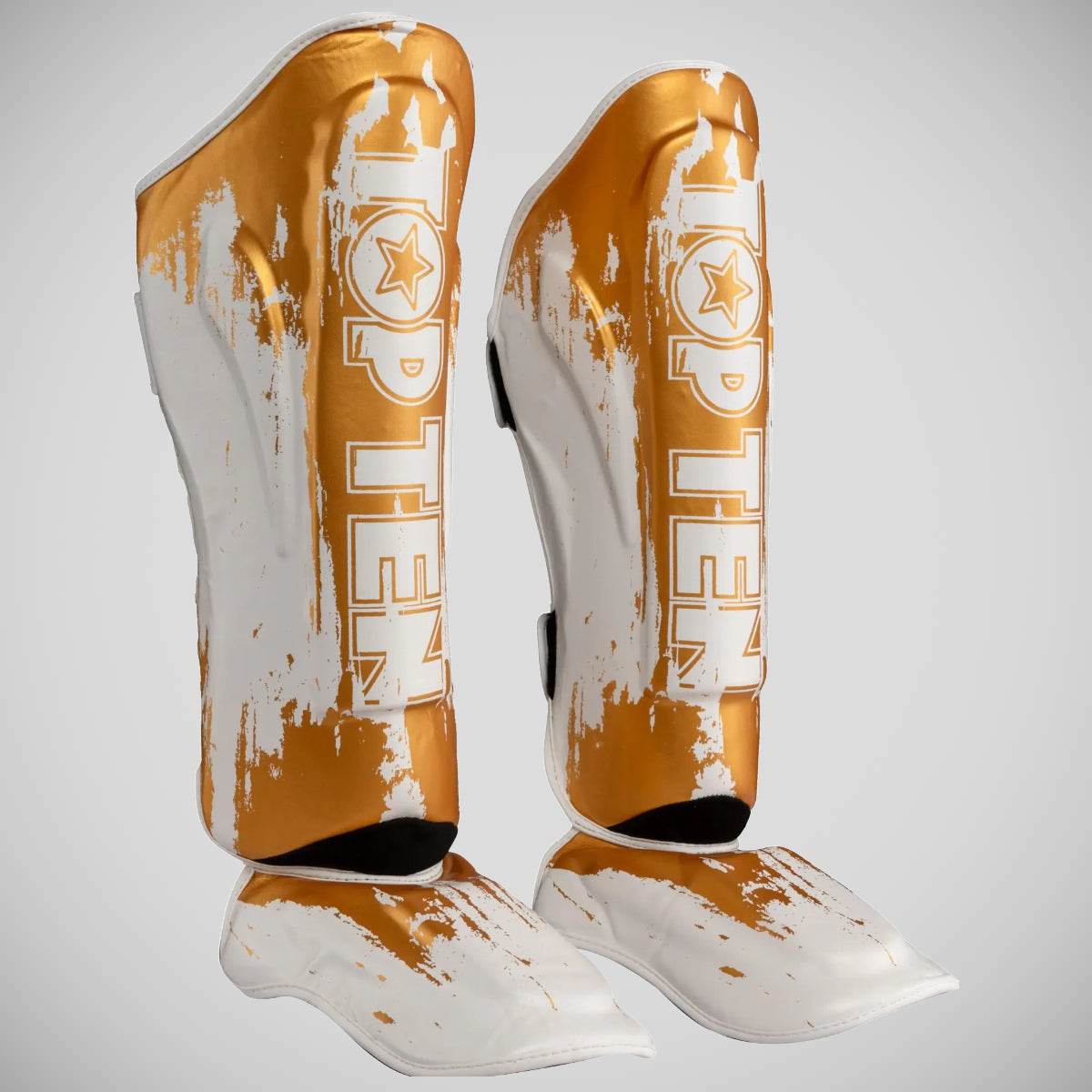 Top Ten Power -Tinte Golden Stern Shin/Intp Guards Weiß/Gold
