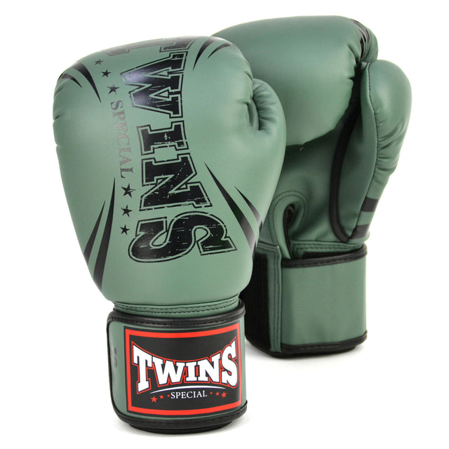 Twins FBGVDM3-TW6 Synthetic Boxing Gloves Olive
