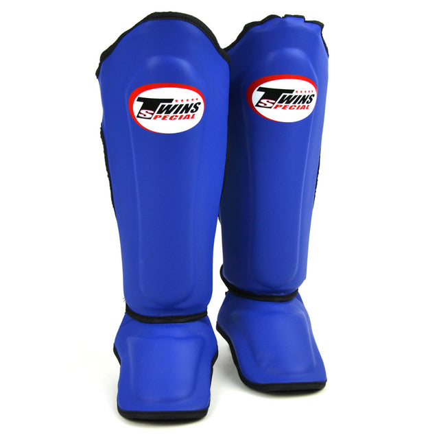 Twins SGS10 Double Padded Shin Pads Blue/Black