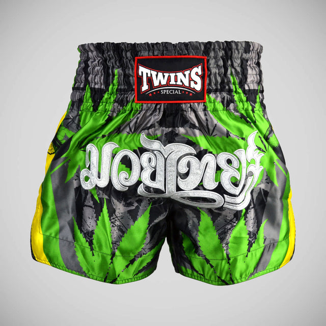 Twins TBS54 Grass Muay Thai Shorts Green