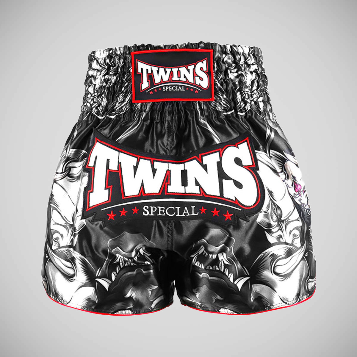 Twins TBS58 Kabuki Muay Thai Shorts svart