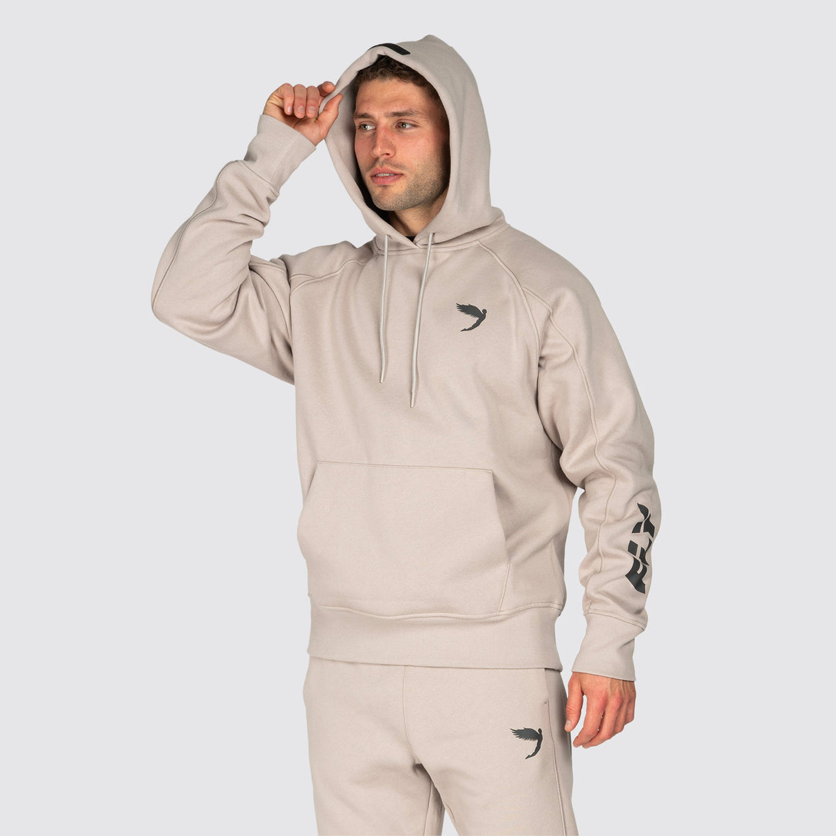 Fly Undisputed Relaxed Fit Hoodie Beige