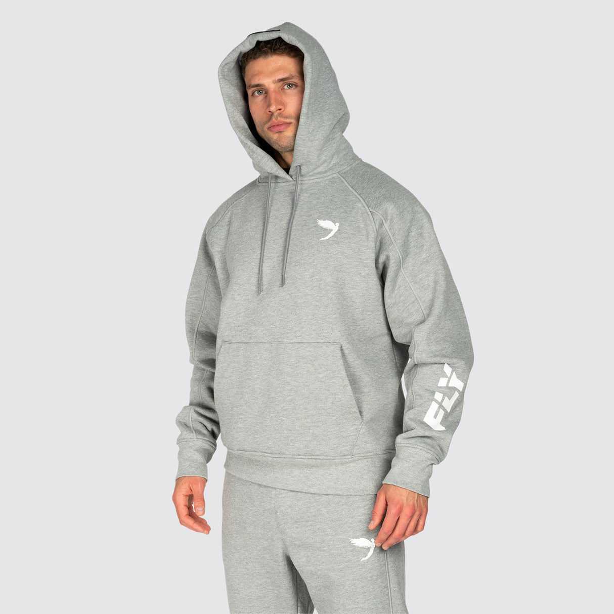 Fly Undisputed Relaxed Fit Hoodie Grey