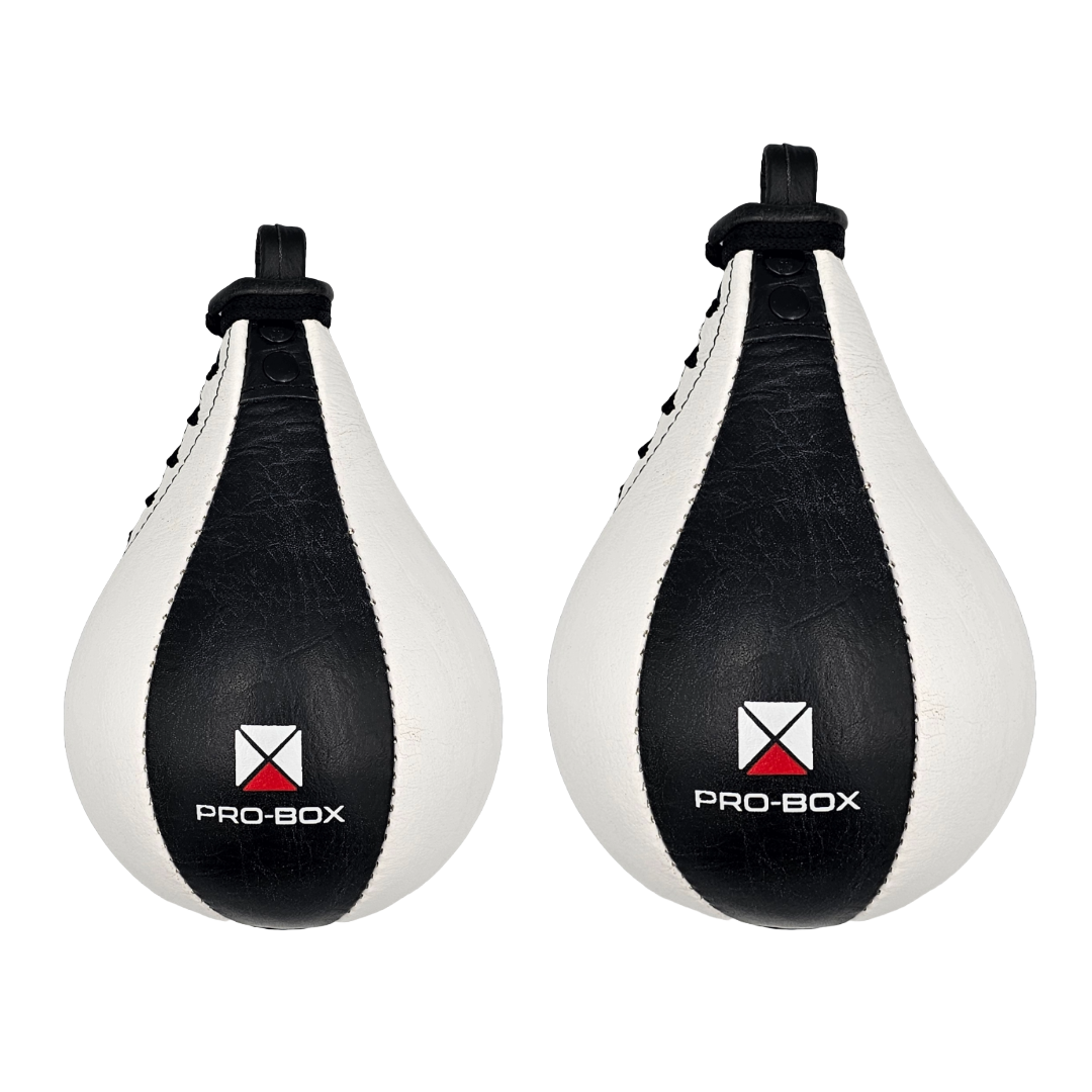 Pro-Box Black Collection Leather Speedball Peanut Black/White