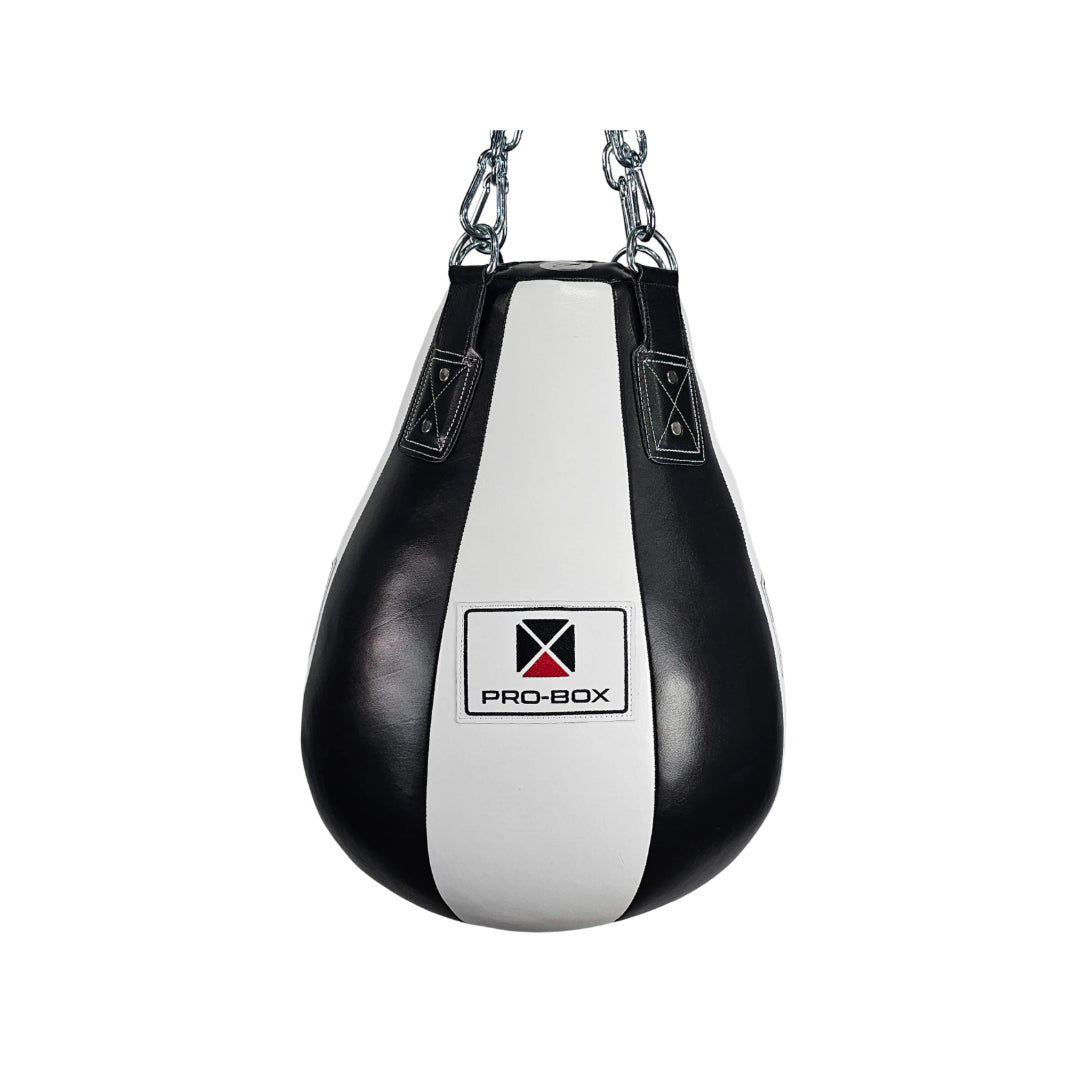 Pro-Box Leather Heavy Maize Bag Black/White