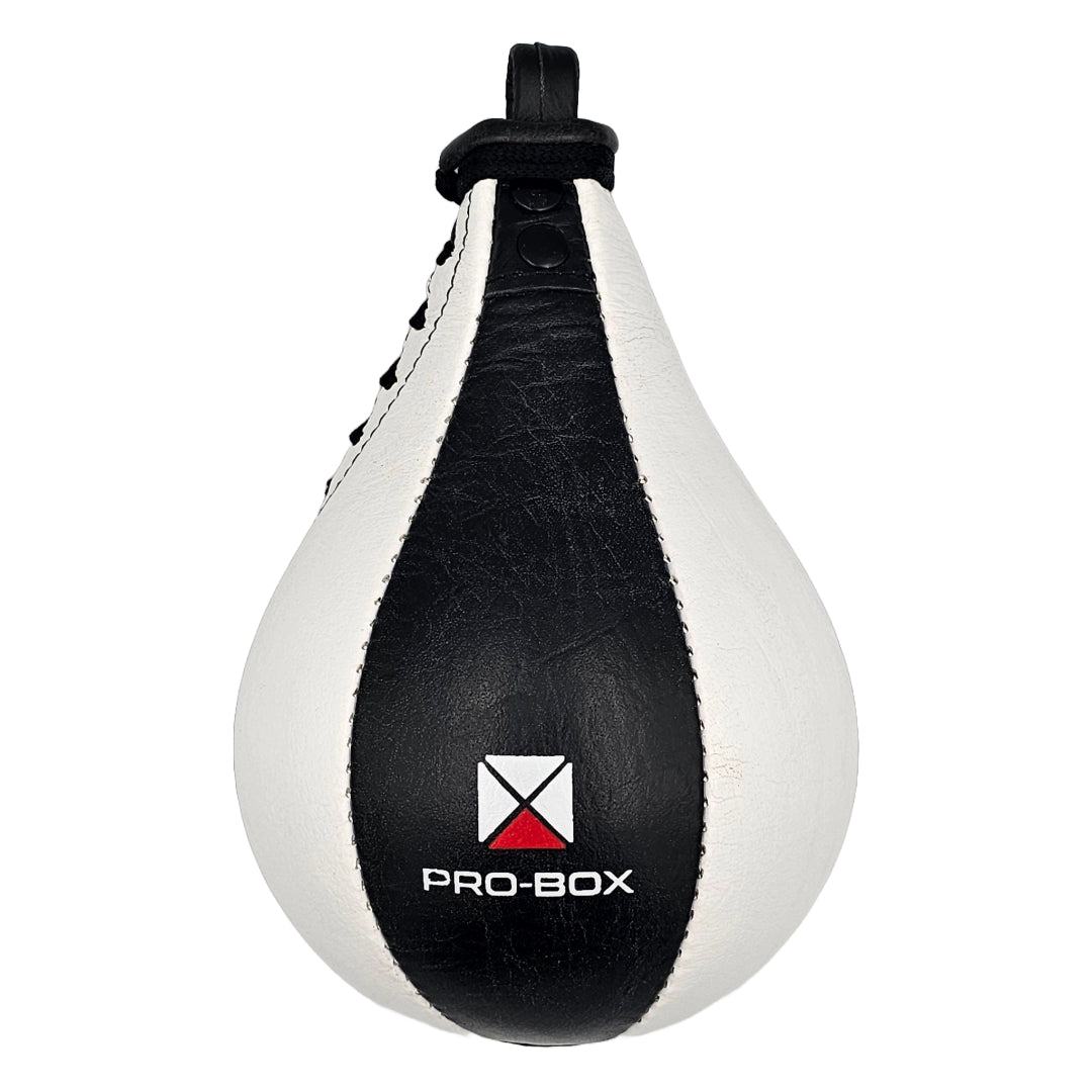 Pro-Box Black Collection Leather Speedball Peanut Black/White