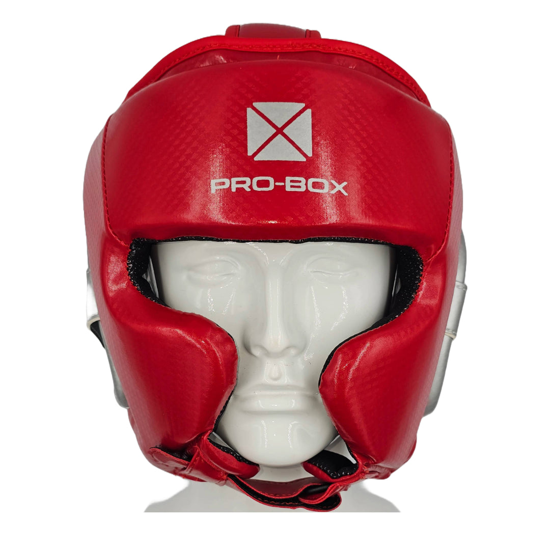 Pro-Box Champ Spar Head Guard Red/Silver
