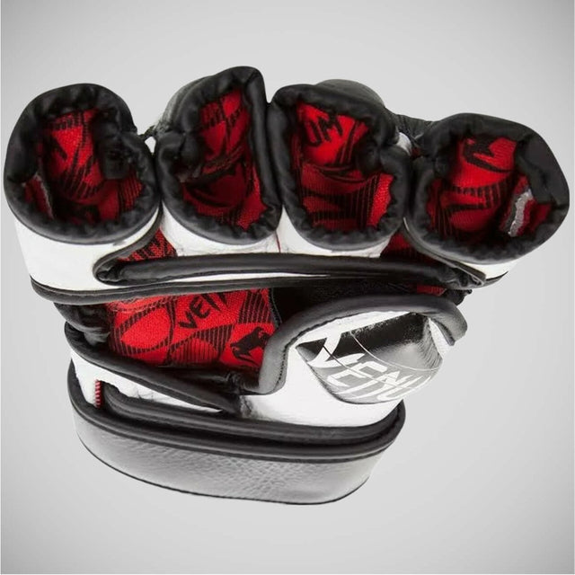 Venum Undisputed 2.0 Leather MMA Fight Gloves Black/White