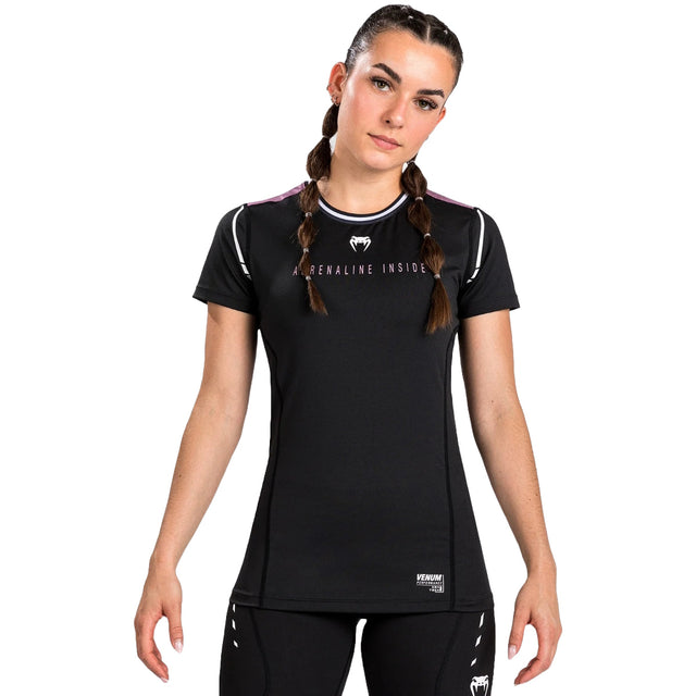 Venum Adrenaline Women's Dry Tech T-Shirt Black/Purple