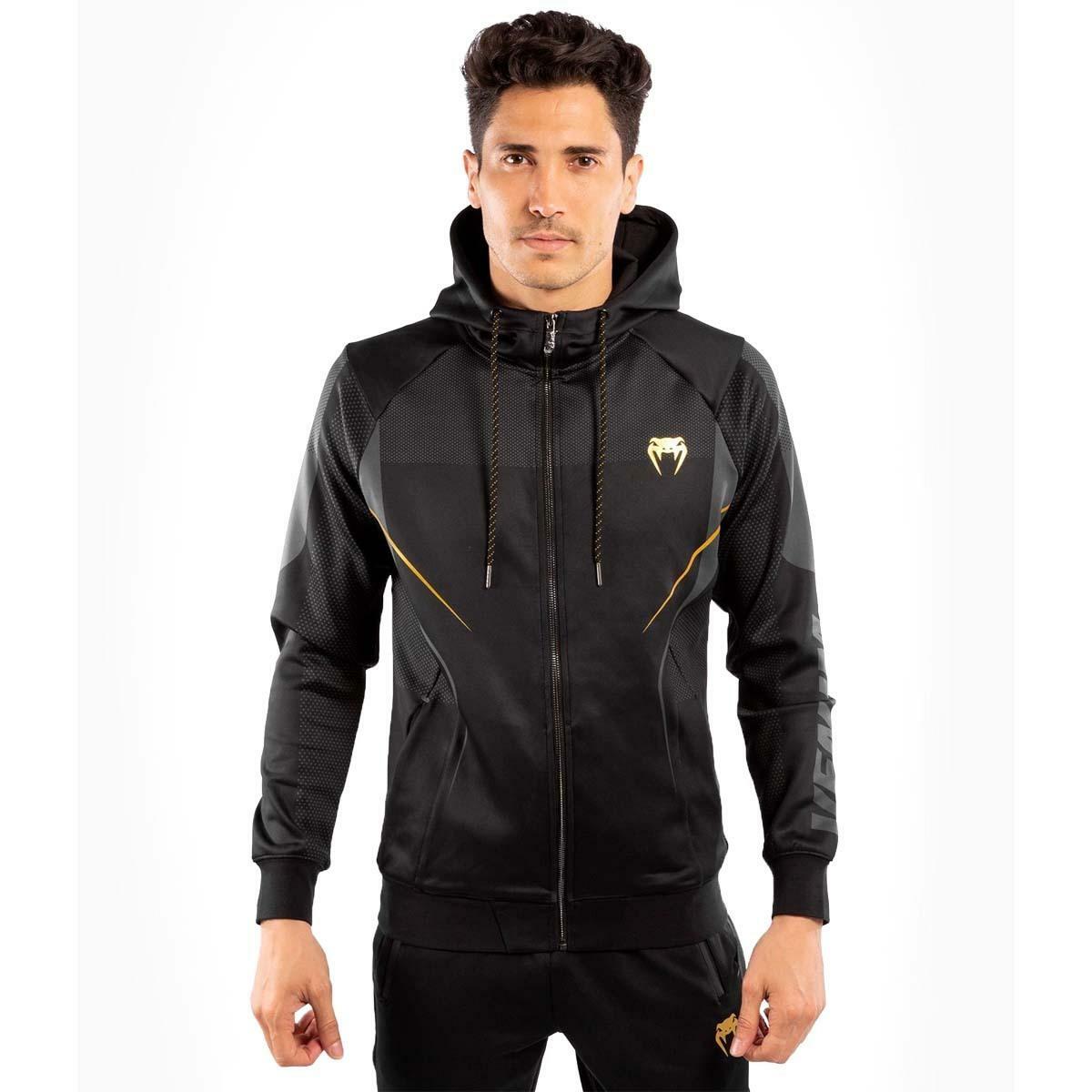 Venum Leichtathletik rippte Hoodie Schwarz/Gold