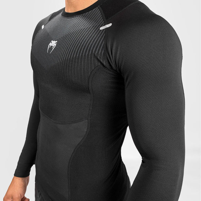 Venum Biomecha Long Sleeve Rash Guard Black/Grey