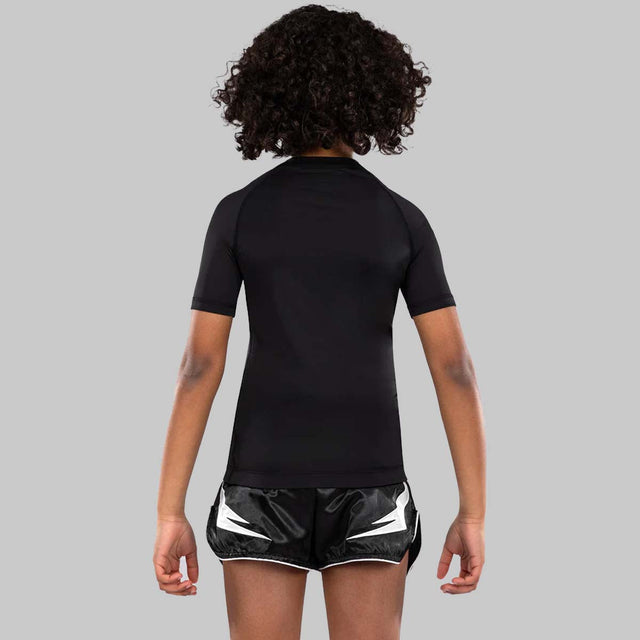 Venum Contender Kids Short Sleeve Rash Guard Black