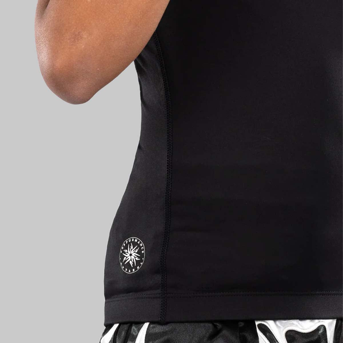 Venum Anwärter Kinder Kurzärmel -Hautausschlag Wache Schwarz