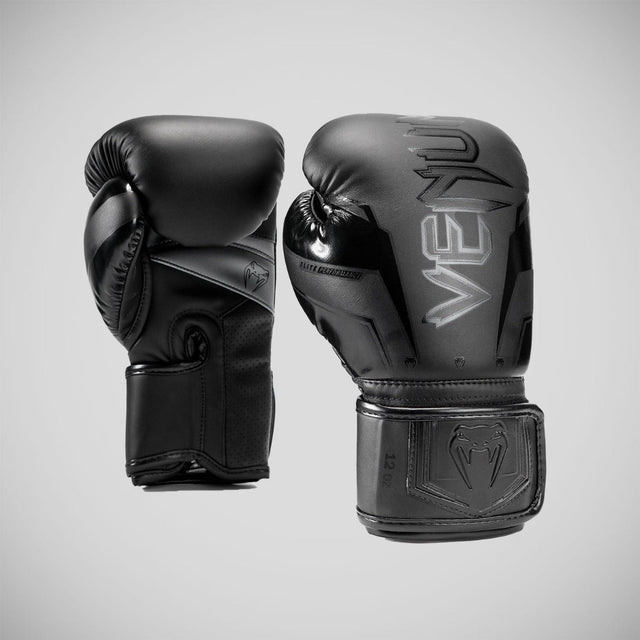 Venum Elite Evo Boxing Gloves Black/Black