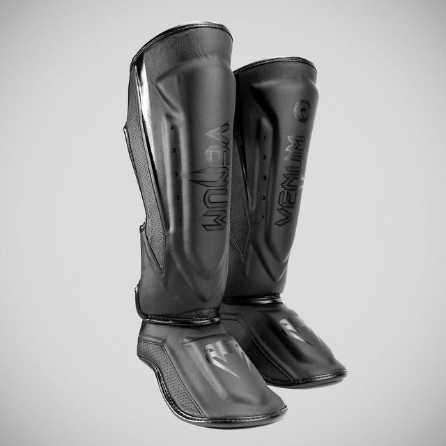 Venum Elite Evo Shin Guards Black/Black